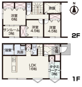 岡山市南区当新田　新築建売住宅　3700万円　ソーデン社イーコムホーム